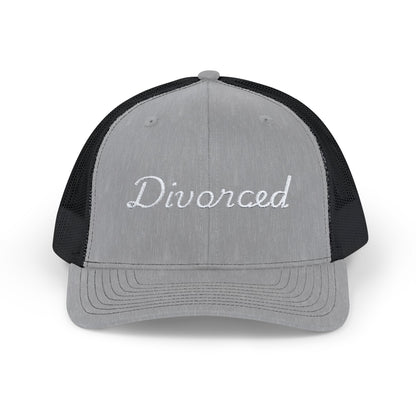 Embroidered "Divorced" Trucker Hat