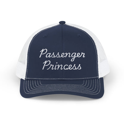 Embroidered "Passenger Princess" Trucker Hat