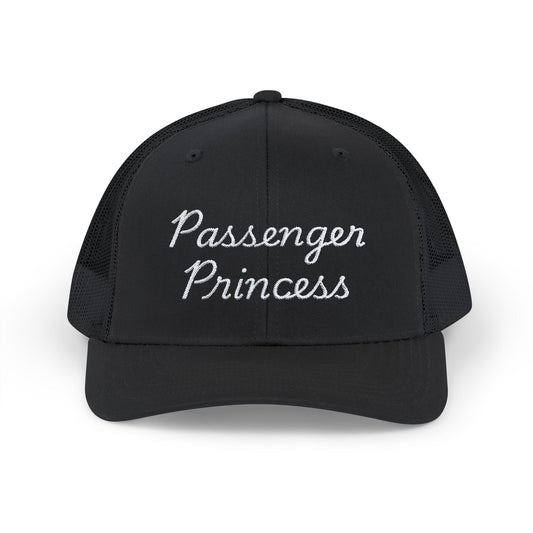 Embroidered "Passenger Princess" Trucker Hat