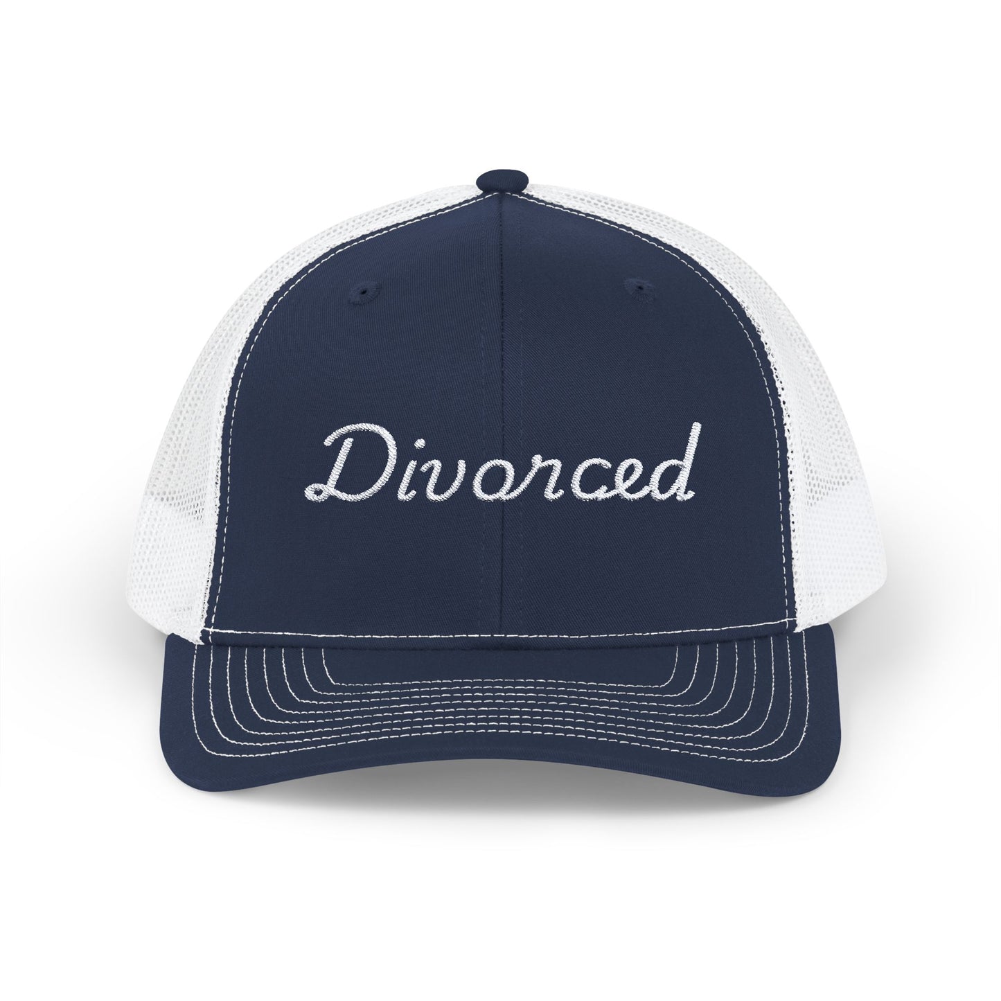 Embroidered "Divorced" Trucker Hat