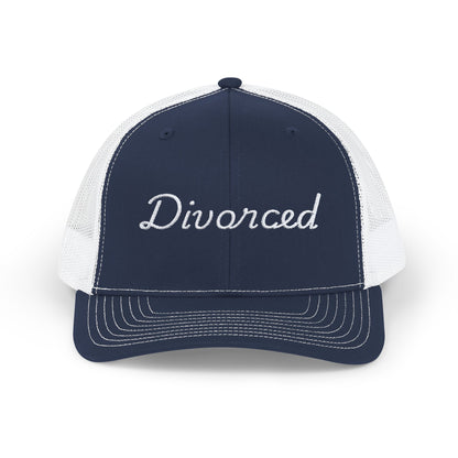 Embroidered "Divorced" Trucker Hat